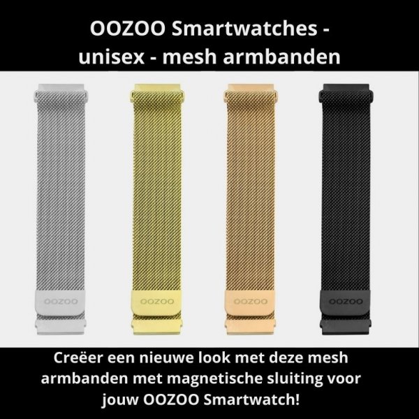 OOZOO Smartwatches - unisex - mesh armband 