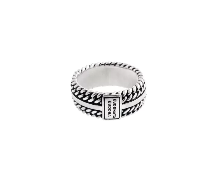 Chain textuur Ring