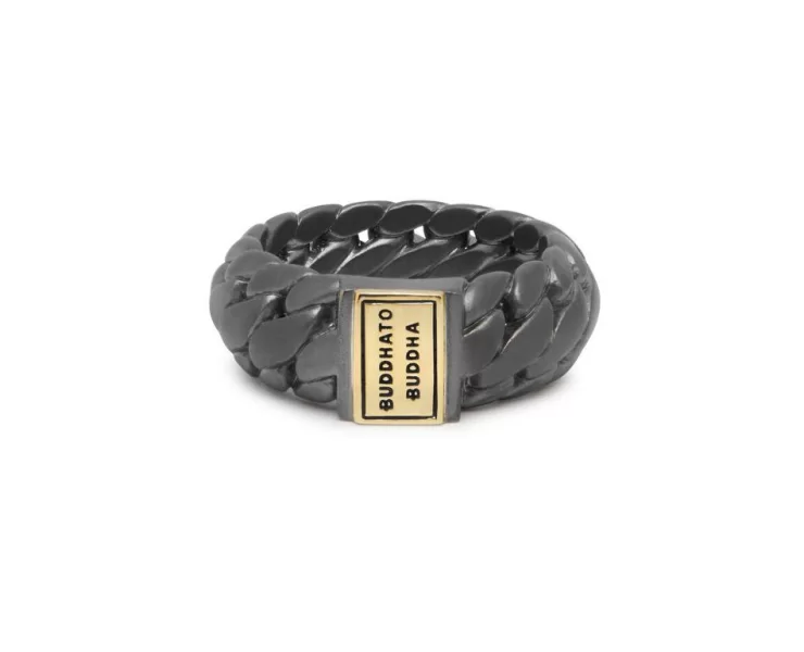 Ben small black rhodium goud 14k Ring