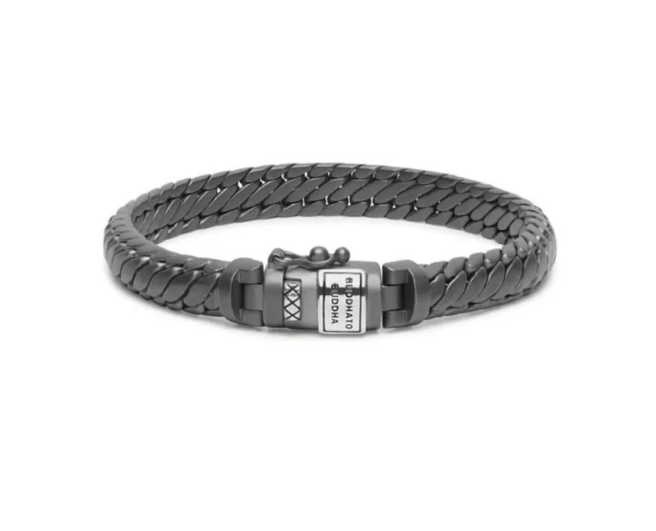 Ben XS Black Rhodium Silver Armband C+