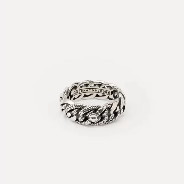 RING NATHALIE SMALL TEXTURE NATHALIE SILVER maat 16