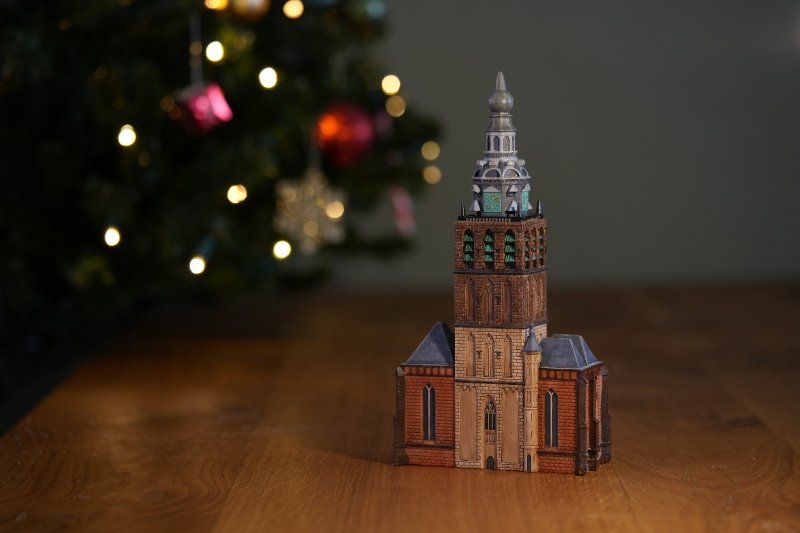 Stevenskerk miniatuur - 24cm hoog!